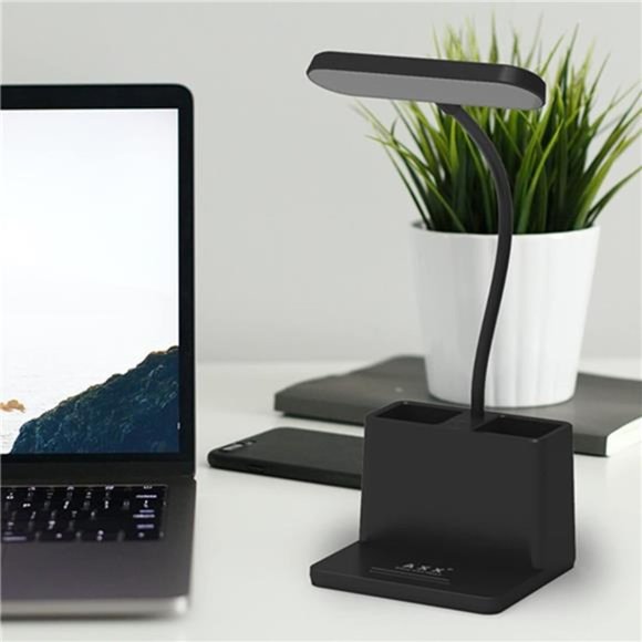 LED Desk Lamp for Home Office, Battery Operated Desk Light for Computer/Desktop - Picture 3 of 5